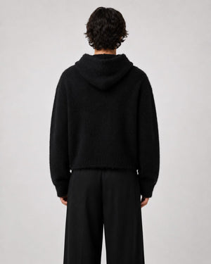 Mohair Zip Up Hoodie