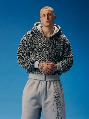 Gene Reversible Leopard Hoodie — back